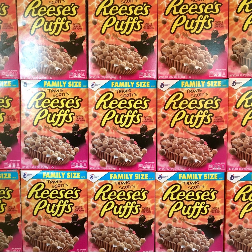 Travis Scott family size Reese’s puffs